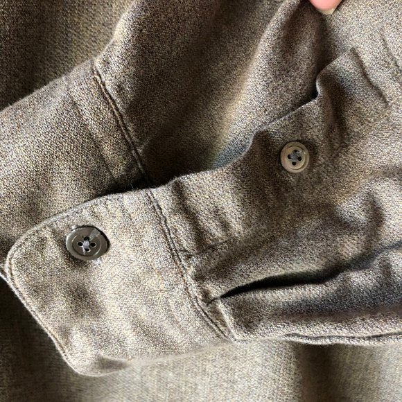 Tan Light Brown Button Down Long Sleeve Shirt XXL - Picture 5 of 9